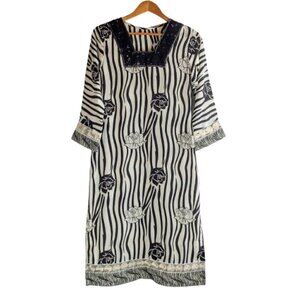 Handmade Beaded Silk Embroidered Lace Ao Dài